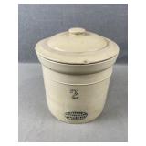 #2 Medalta Crock w Lid
