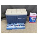 Coleman Cooler and Contents