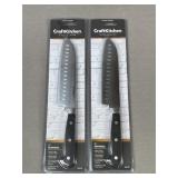 2 Craft Kitchen 7' Santoku Knives