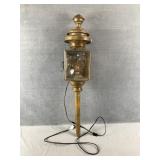 Vintage Brass Wall Mounted Electric Lantern
