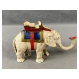 Vintage Elephant Cast Mechanical Bank
