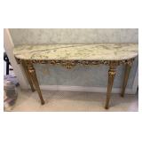 Marble Top Hall Table