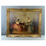 3 Ladies Playing The Piano By L.Jambor