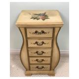 Painted Wooden Drawer Cabinet