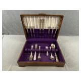 International Sterling 'Angelique' Flatware w Case