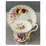 Royal Albert 'April' Tea Cup & Saucer