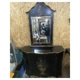 Bow Front Cabinet w Mirror