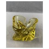 Yellow Art Glass Bowl