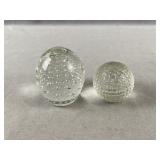 Clear Glass Paper Weights