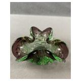 Green Art Glass Bowl