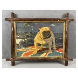 British Bulldog Navy Print by A.H.Hioer