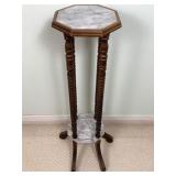 Marble Top Plant Stand