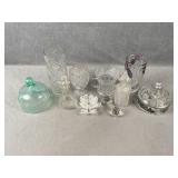 Glass Vases, Dishes, etc