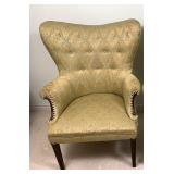 Green Pillowback Armchair