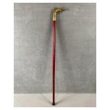 Collapsible Walking Stick w Brass Eagle Head