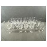 Collection of Crystal Glasses, Etc