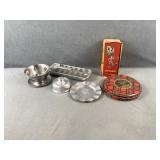 Vintage Mincer, Tins, etc
