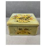 Vintage Floral Tin