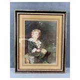 Boy Blowing Bubbles Print