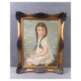 Framed Girl Painting