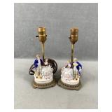 Matching Porcelain Couple Lamp Bases