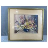 Flower Arrangement Print by Nell Walker Warner