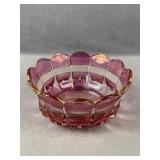 Cranberry Glass Bowl