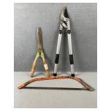 Hedge Trimmers & Hand Saw