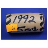 1992 Can 50C BU Roll