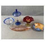 Glass Decor Dishes, Etc
