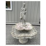 Large Water Fountain with Lady