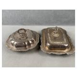 Silver Platted Covered Serving Trays