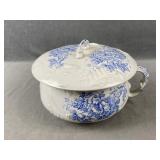 Blue & White Porcelain Chamber Pot