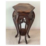 Wooden Carved Plant Stand
