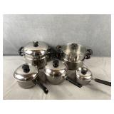 Collection of Pots w Lids