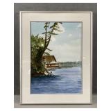 Lakefront Print by R.Ewell