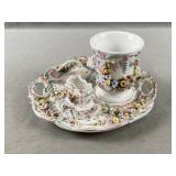 Vanity Floral Porcelain Set