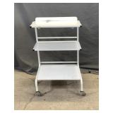White Rolling Cart
