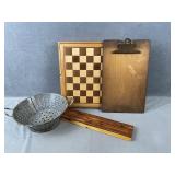Wooden Board Games, etc