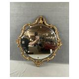 Gold Framed Beveld Mirror