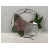 Stained Glass Hummingbird Decor