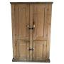 Early Canadiana 4 Door Pine Cupboard