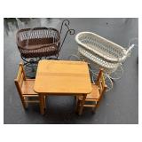 Two Doll Carriages + Child