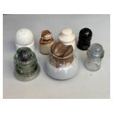 Collection of Glass and Ceramic Insulators