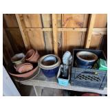 Collection of Garden Planter Pots, Decoration