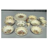 Large Lot of Bunnykins Assorted Plates, Cups, Bowl