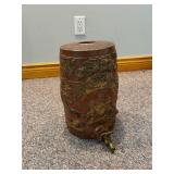 Ceramic Stoneware Barrel/Keg with Tap