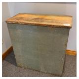 Green Patina Wood Box with Lid