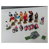 Collection of Plastic + Metal Painted Toy Soldiers