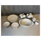 Eight Piece China Set Crown Victoria 